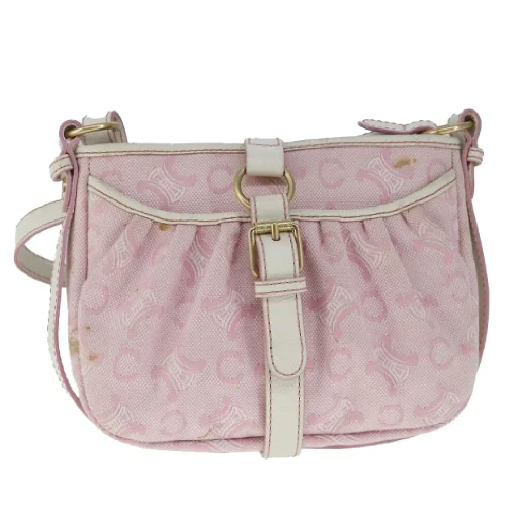 Celine Vintage Pre-owned Canvas celine-bags Pink Dames