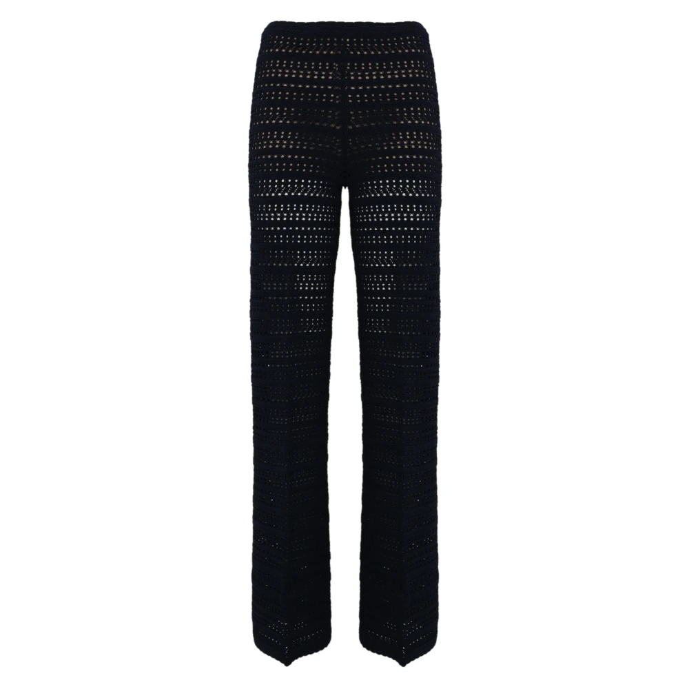 Twinset Gebreide Broek Blue Dames