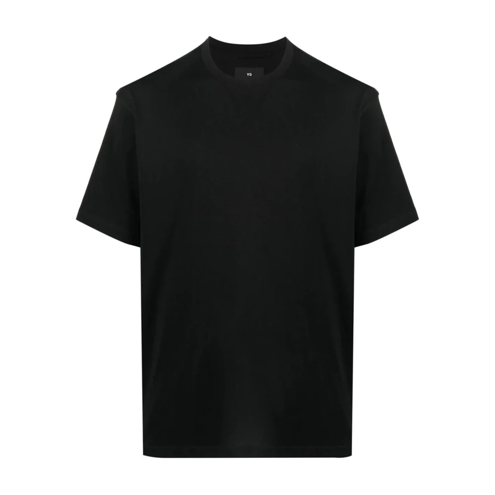 Y-3 Logo Print Korte Mouwen T-shirt Black Heren