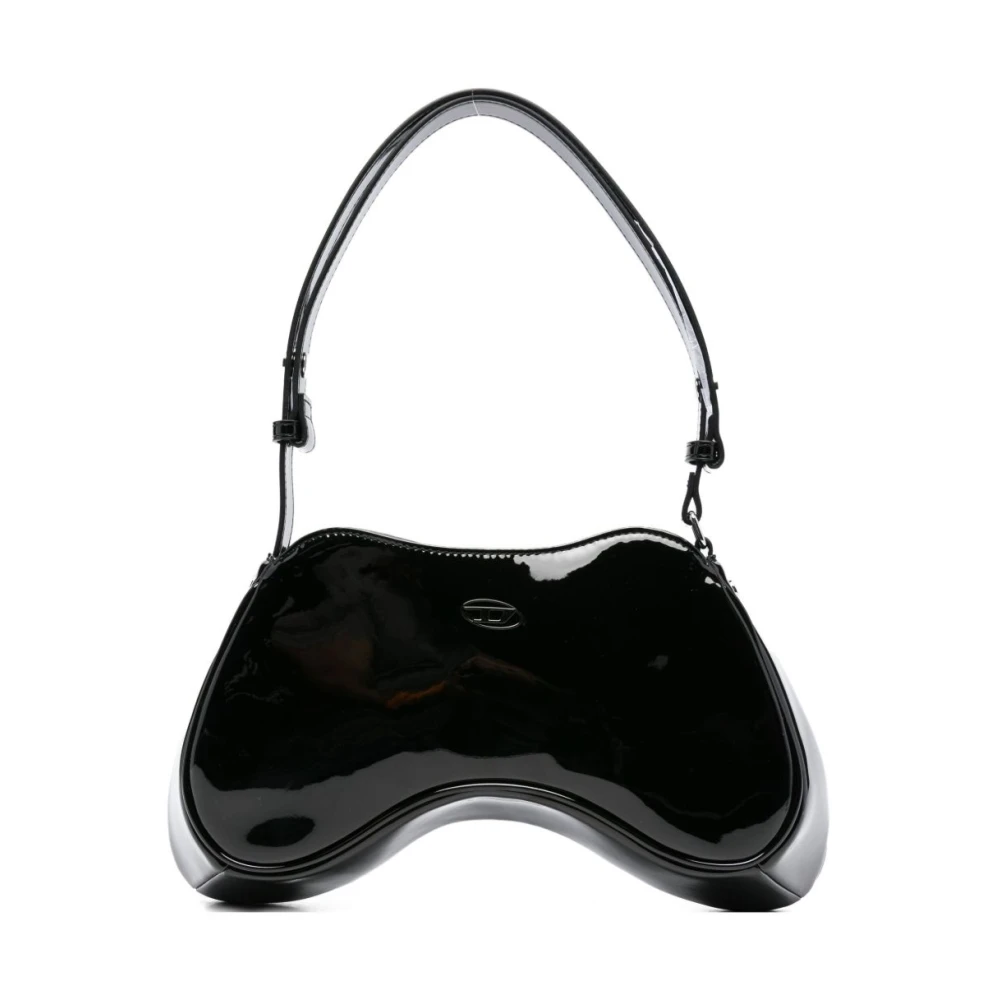 Diesel Women's Black Shoulder Bags, One Size, Play Shoulder Bag