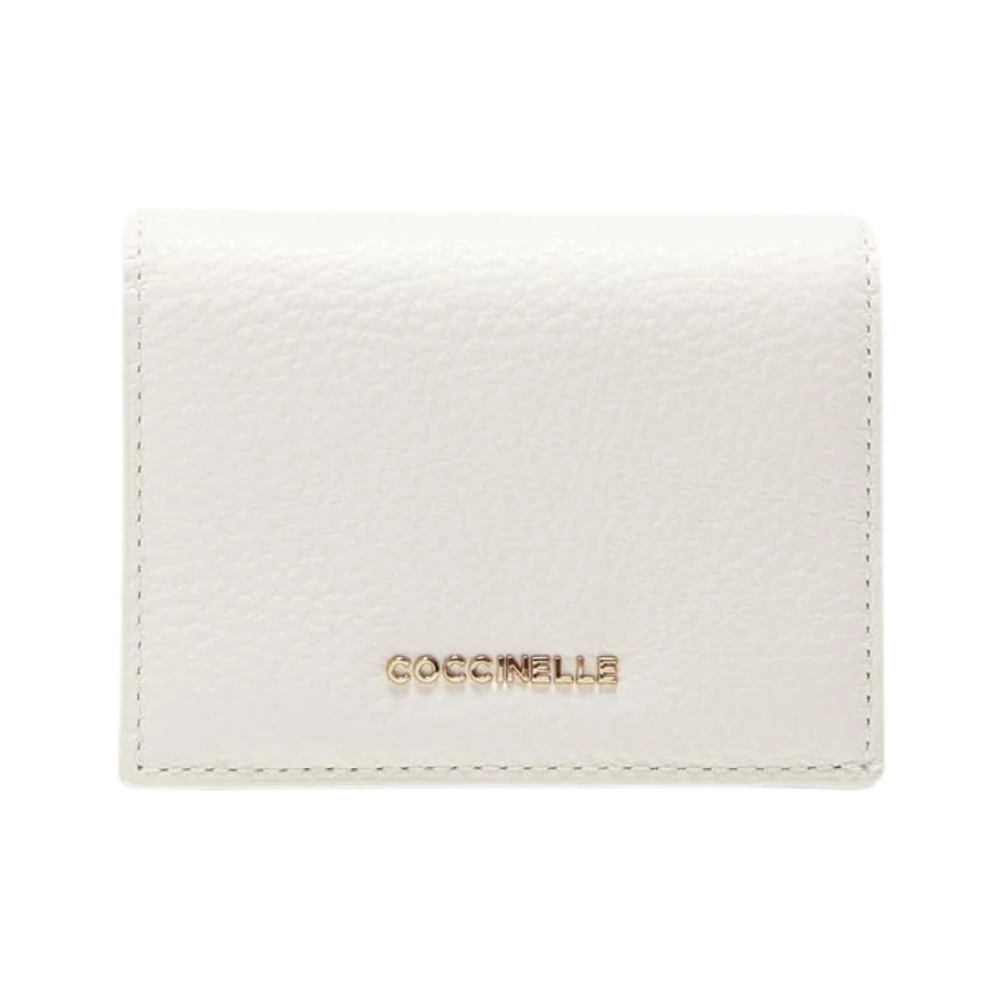 Coccinelle Women's White Wallets & Cardholders, One Size, Metallic Small Wallet
