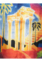 chemise-bleue-a-imprime-graphique