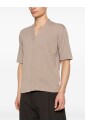 pull-beige-col-v-manches-courtes