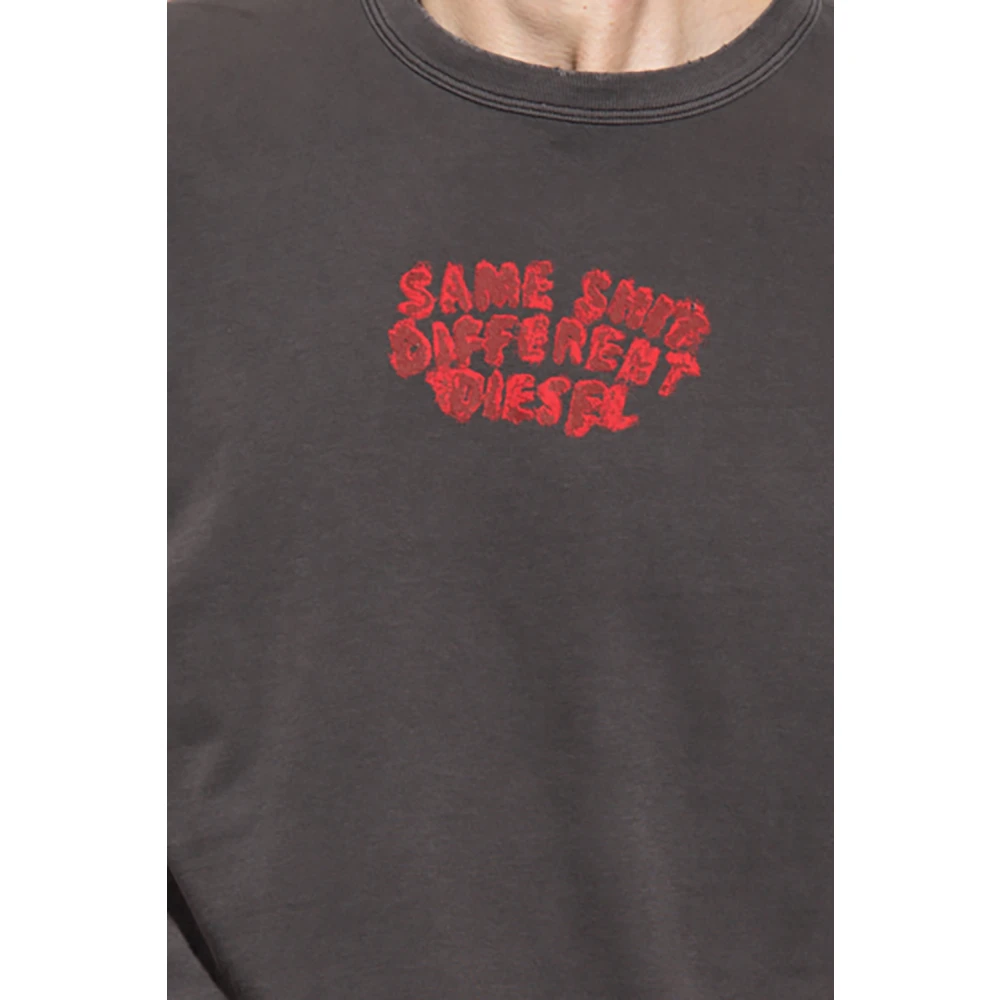 Diesel T-Diegor-E2 T-shirt Gray Heren