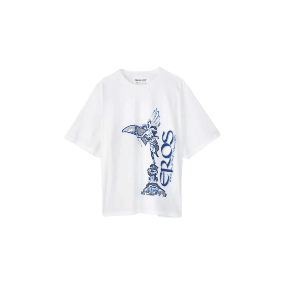 Martine Rose Eros Grafisch Oversized T-Shirt White Heren