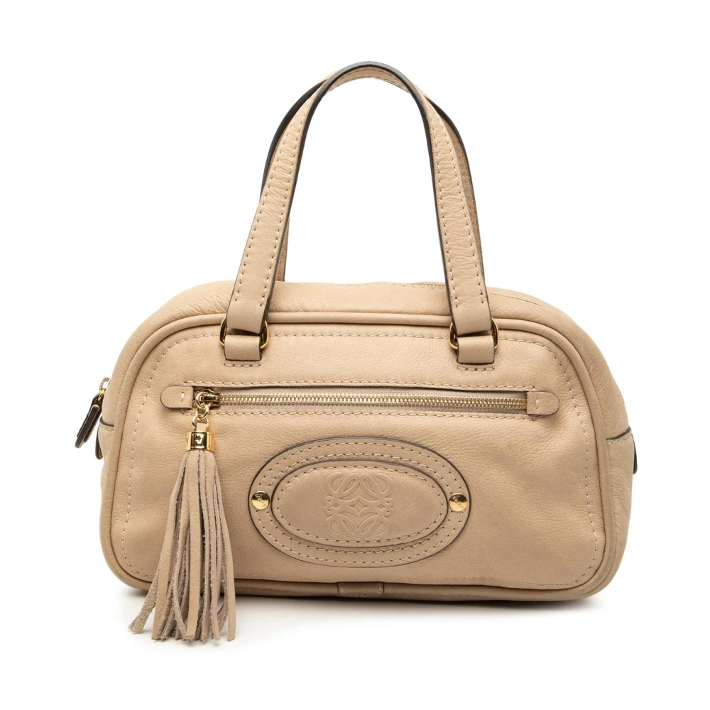 Loewe Pre-Owned Women's Brown Pre-Owned Vintage Leather Handbag