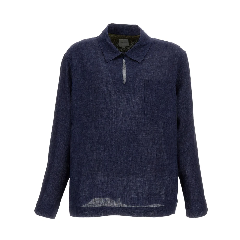 Paul Smith Uomo Blu - Linen Shirt - Tops - L