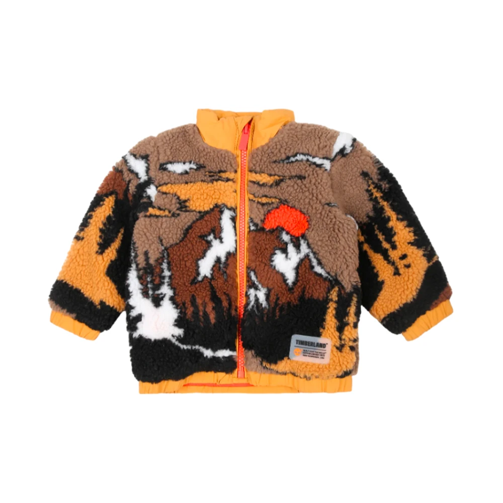 Timberland Barn vulkan grafisk cardigan jacka Multicolor, Pojke