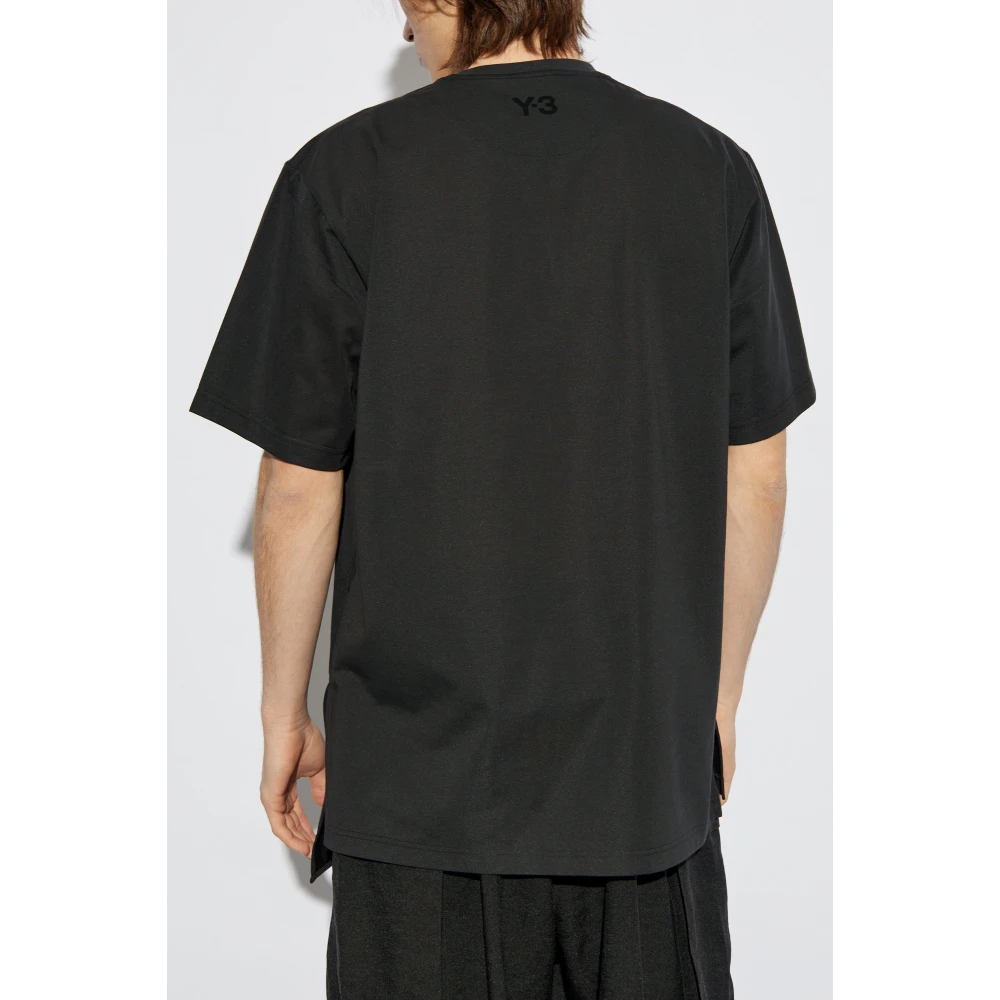 Y-3 T-shirt met zak Black Heren