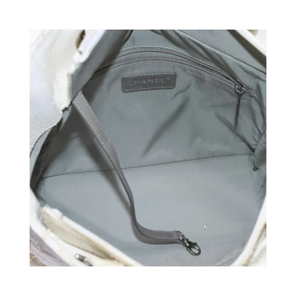 Chanel Vintage Pre-owned Canvas chanel-bags White Dames
