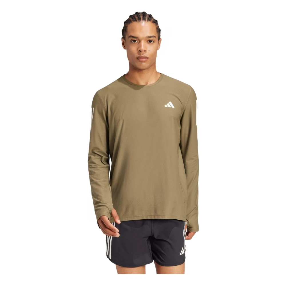 Adidas Own The Run Longsleeve T-shirt Green Heren