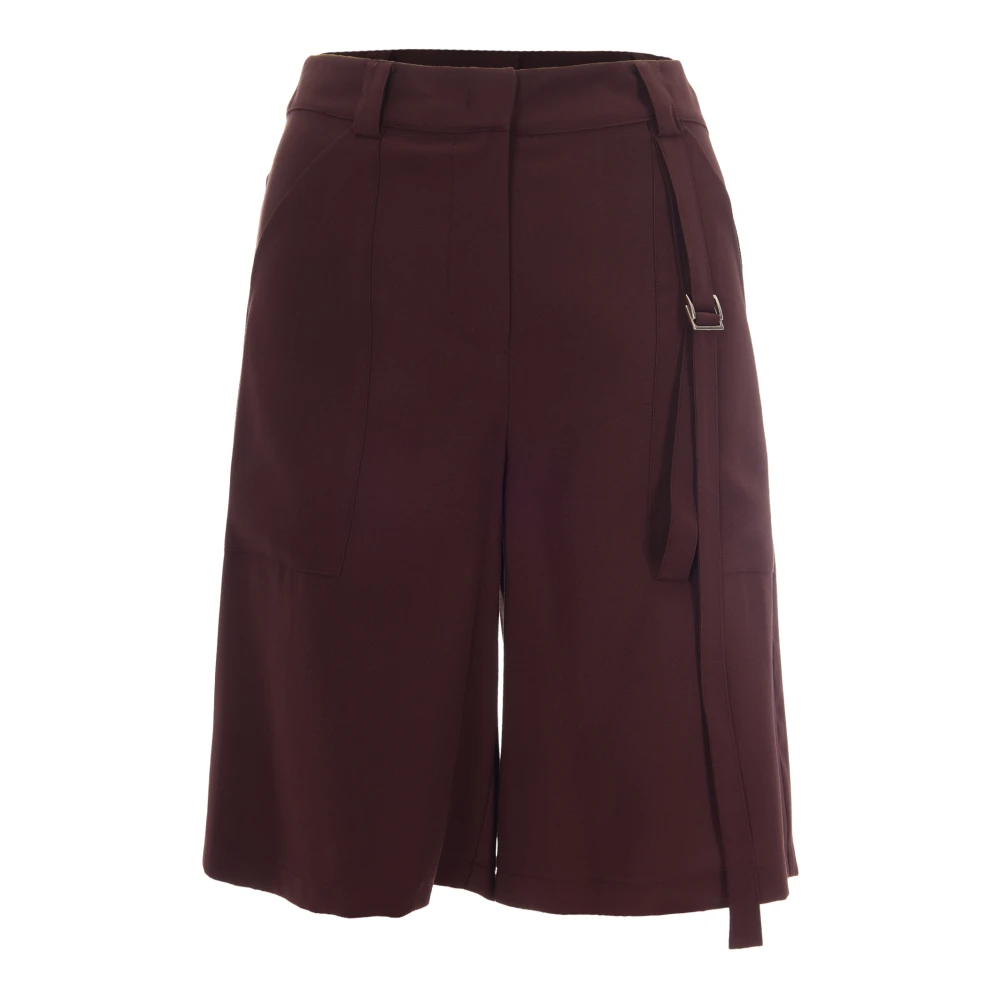 Patrizia Pepe Women's Brown Casual Shorts, 2XS, Long Shorts