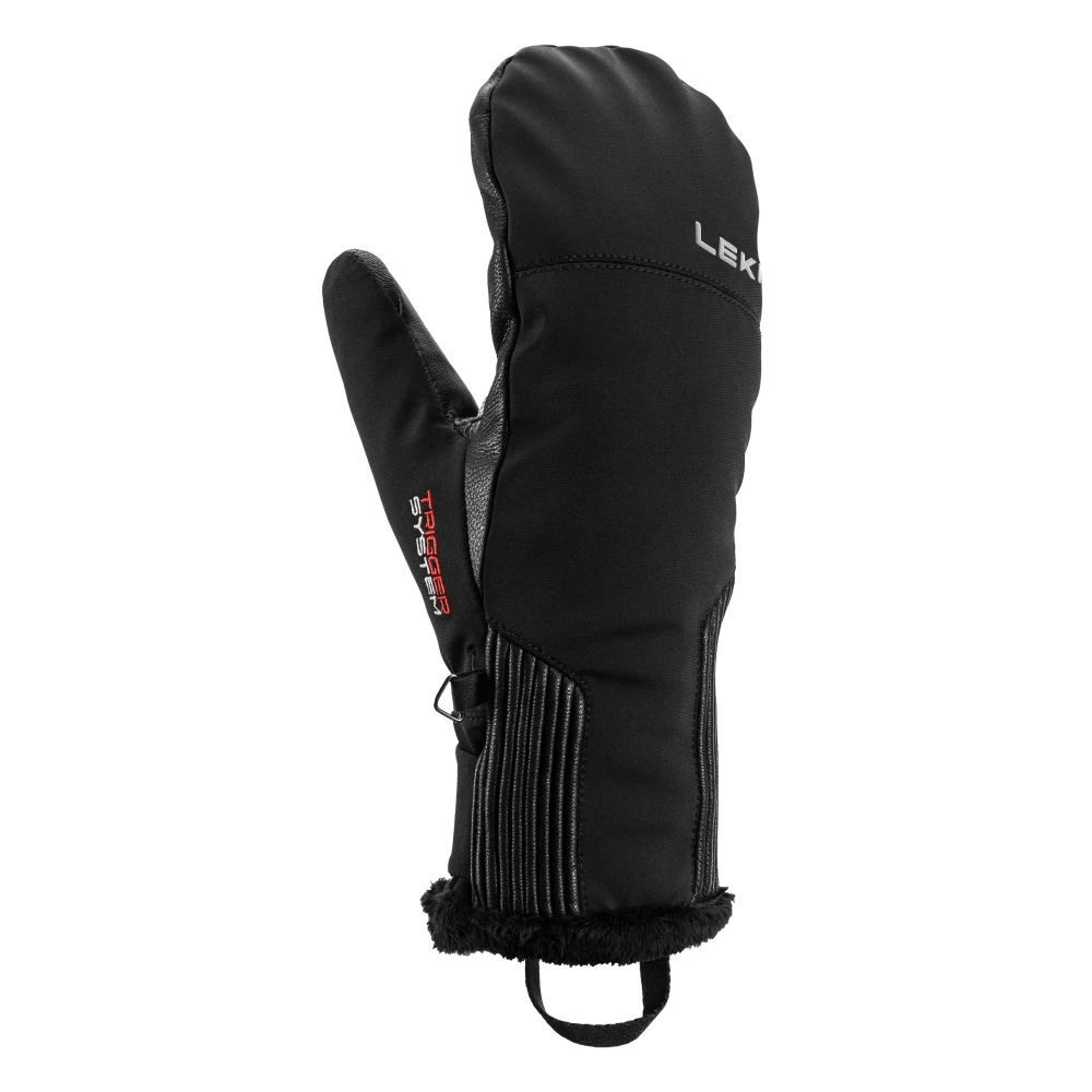 Leki Zwarte 3D W Mitt voor Vallarta Black Dames