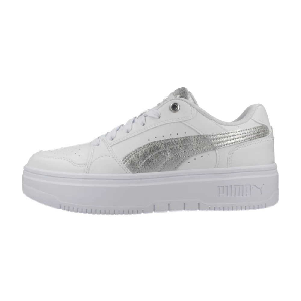 Puma Rebound Low Metallic Dames Schoenen Wit