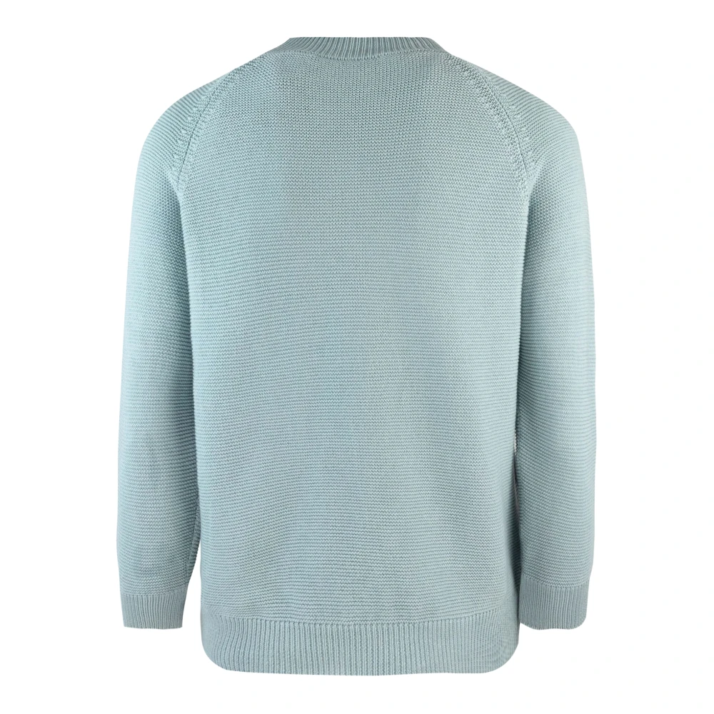 Max Mara Lichtblauwe Sweater Katoen Regular Fit Blue Dames