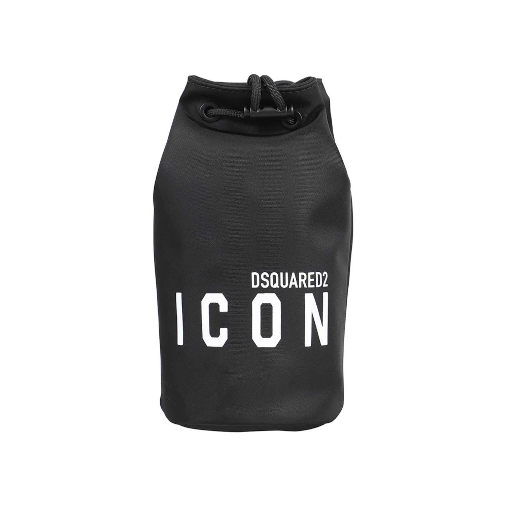 Dsquared2 Nylon Trekkoord Riemtas Black Heren