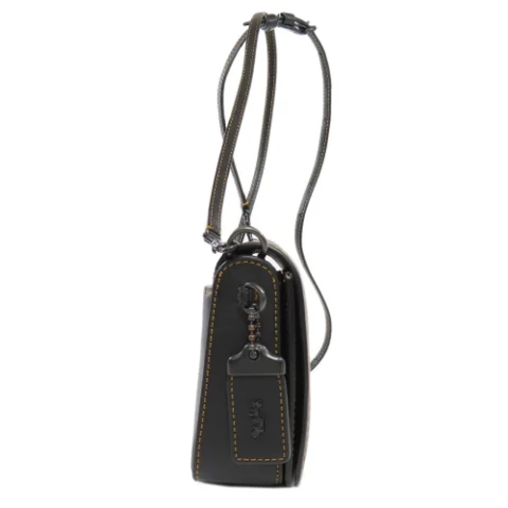 Coach Pre-owned Leather shoulder-bags Black Dames
