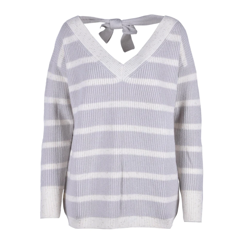 Knitwear > V-neck Knitwear - - Lorena Antoniazzi - Modalova
