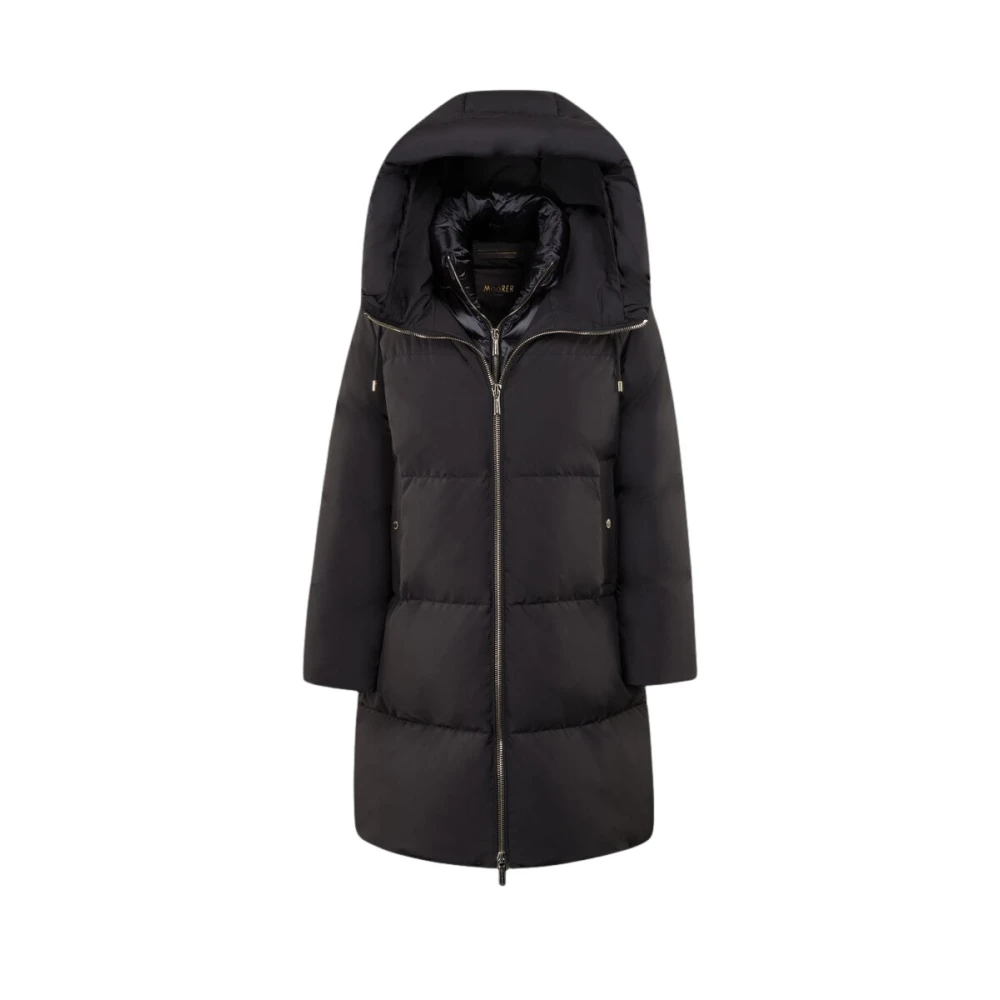 Moorer Women's Black Down Coats, 2XS, Clelia-Stp Jacket