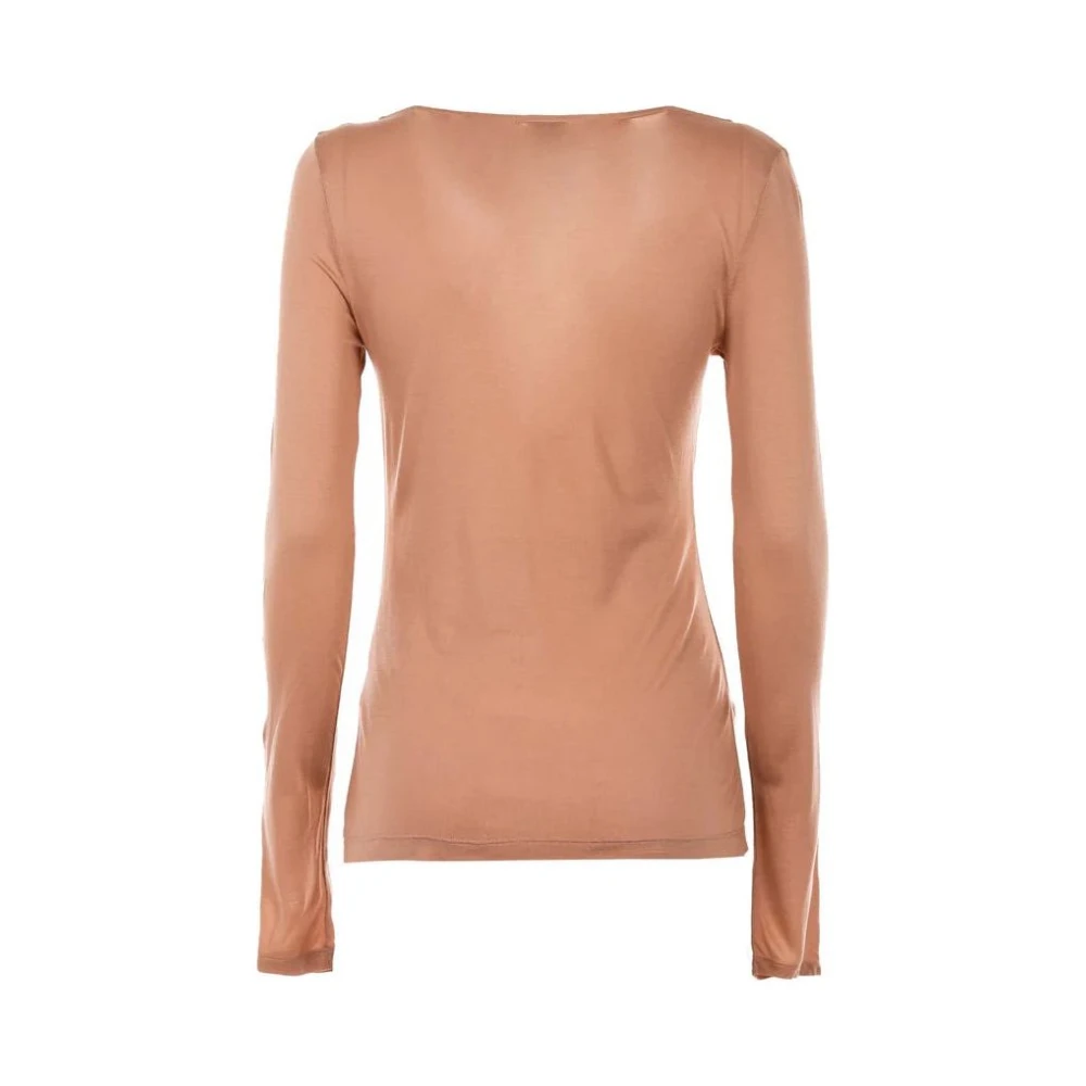 Dondup Elegant Nude Sweater Brown Dames