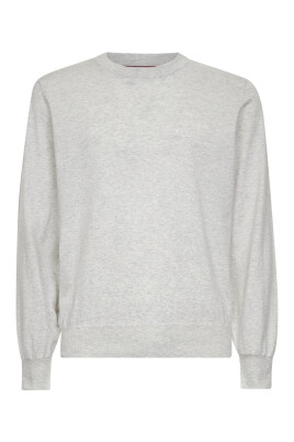 pull-gris-col-ras-du-cou-point-uni