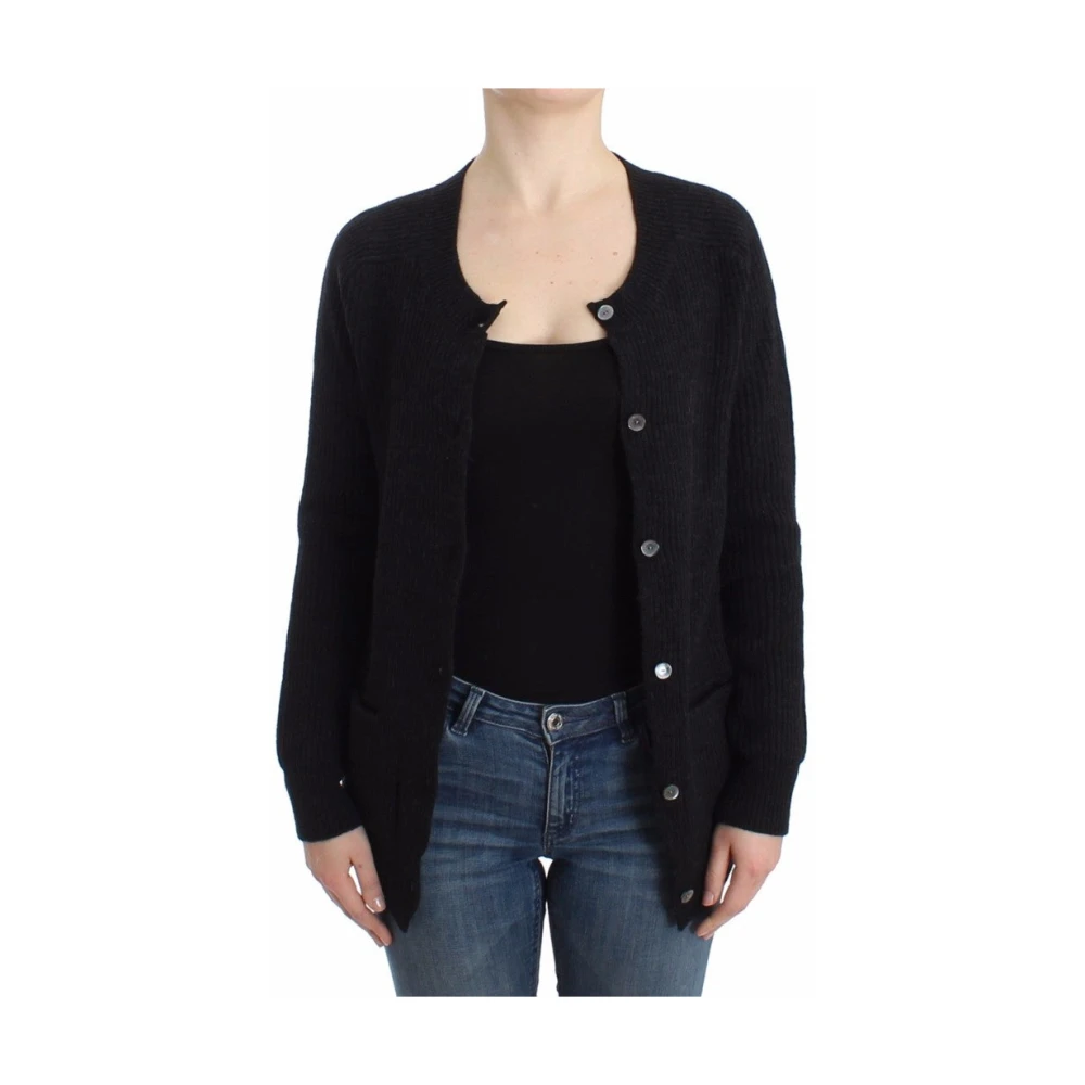John Galliano Zwarte wollen Cardigan Black Dames