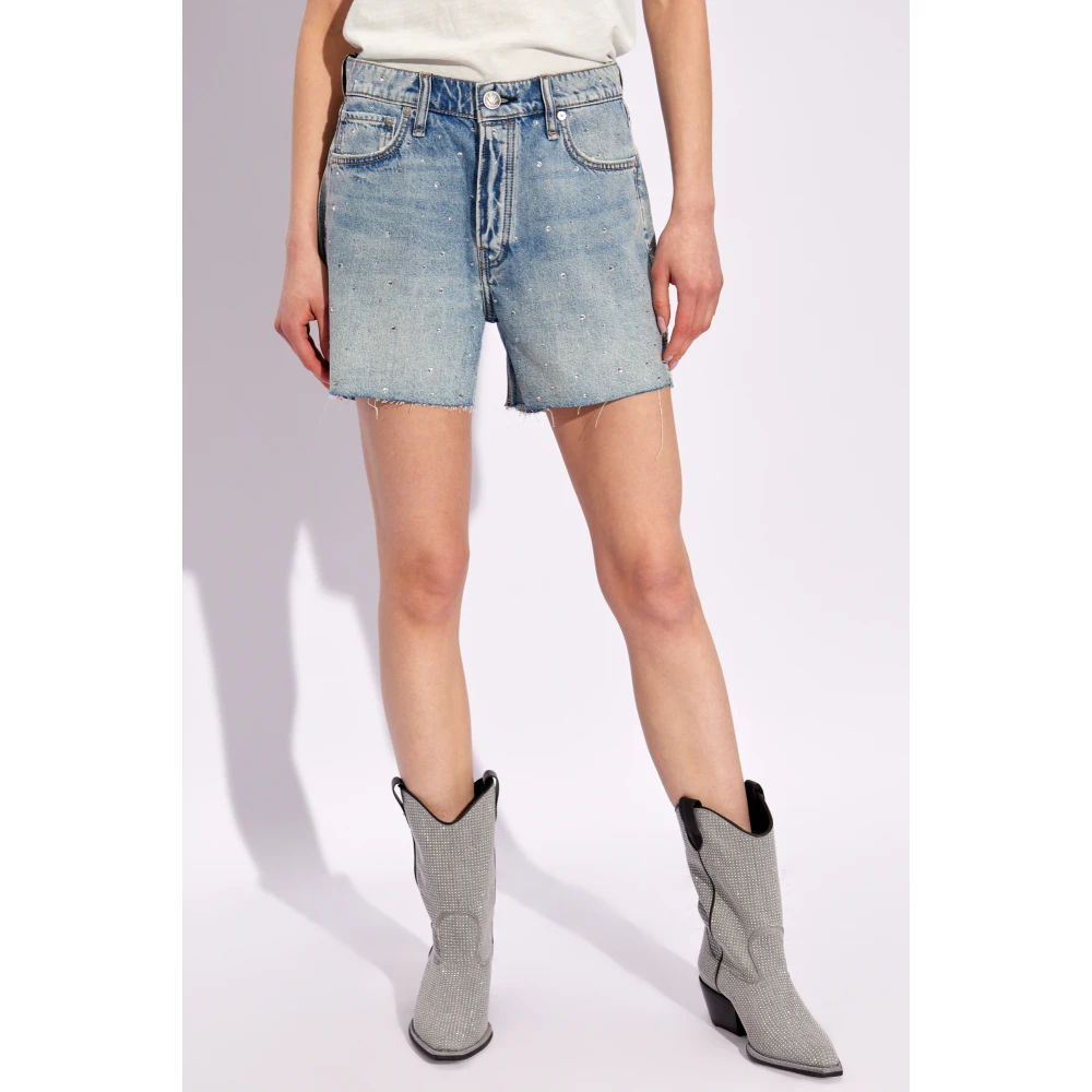 Rag & Bone Denim Shorts 'The Vintage Cut-Off' Blue Dames