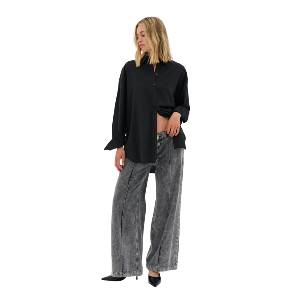 My Essential Wardrobe Zwarte Tulla Shirt Black Dames