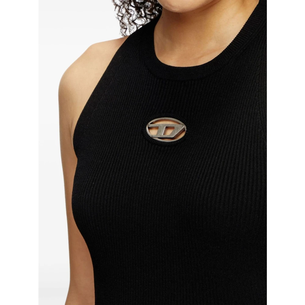 Diesel Elegante Nero Jurk voor Vrouwen Black Dames