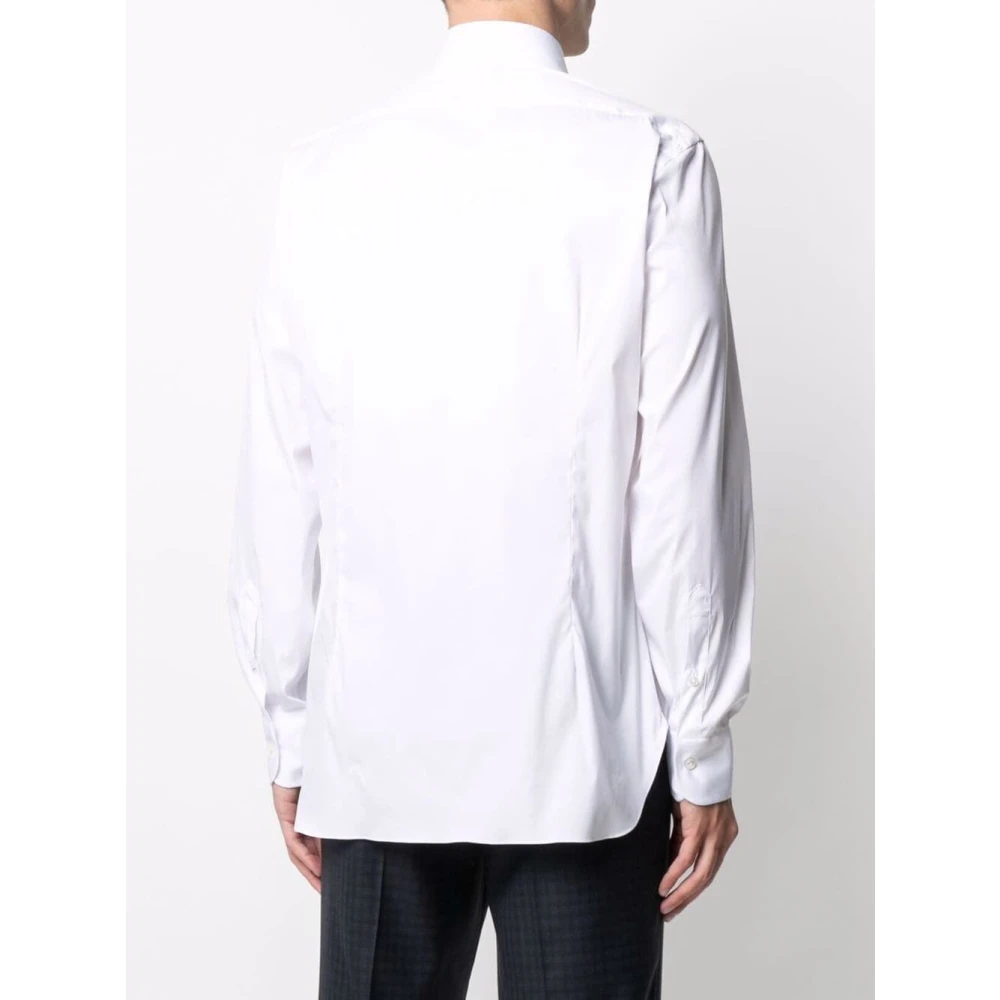 Barba Casual Katoenen Overhemd White Heren