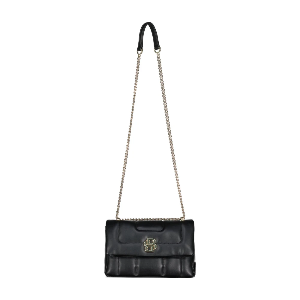 Hugo Boss Schoudertas met dubbel Monogram Black Dames