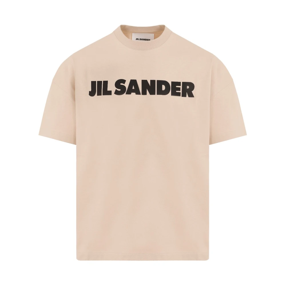 Jil Sander Donker Zand Katoenen T-shirt Brown Heren