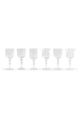 Set med 6 vinglas Texture