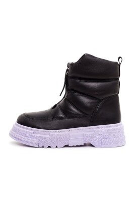 chunky-quiltade-ankelboots-svart