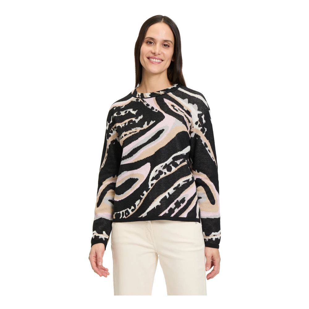 Betty Barclay Dieren Jacquard Gebreide Trui Multicolor Dames