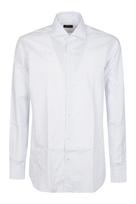 white-blue-neck-shirt