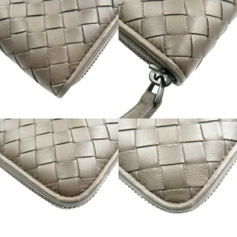 Bottega Veneta Vintage Pre-owned Fabric wallets Brown Unisex