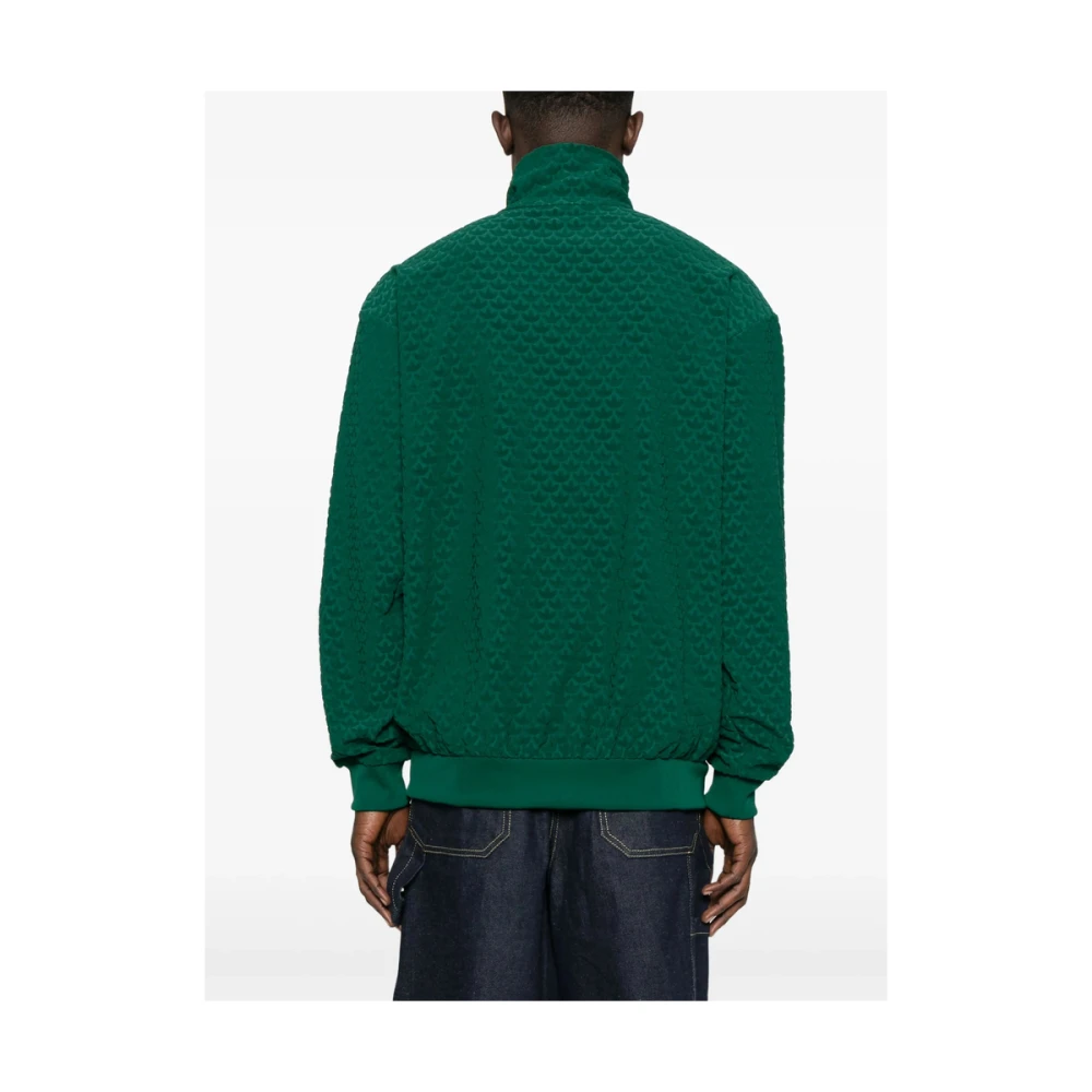 Adidas Emerald Front Zip Sweatshirt met 3-Stripes Green Heren