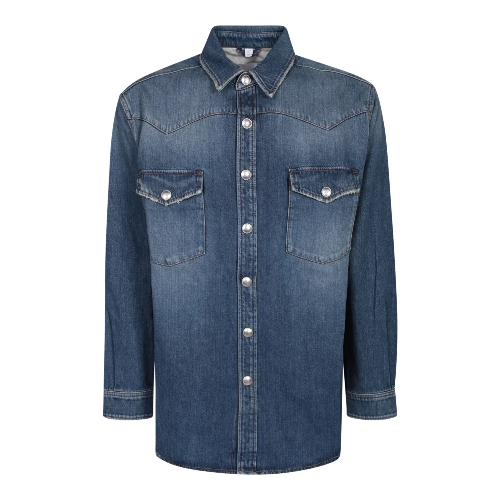 Burberry Men's Blue Shirts For Aw23