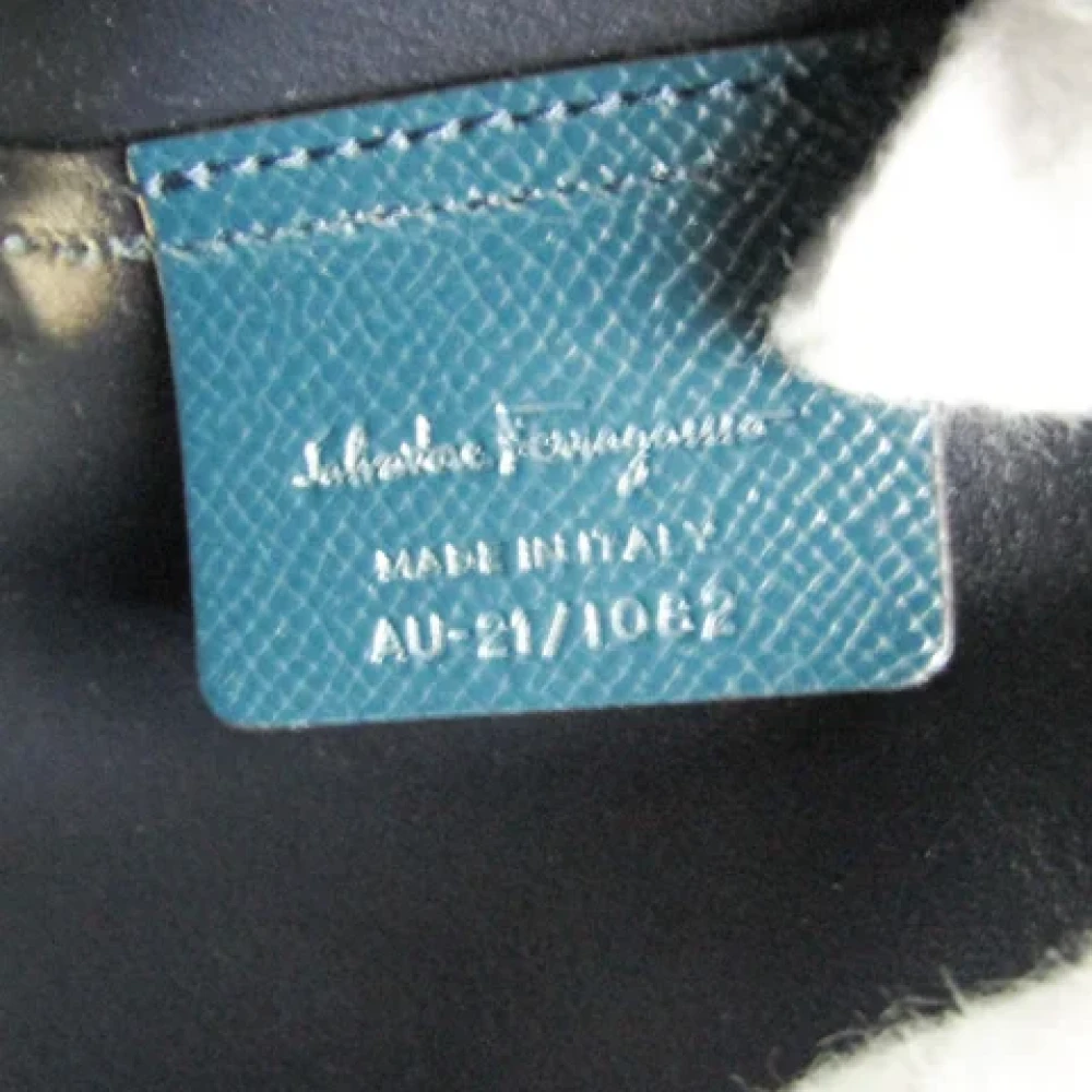 Salvatore Ferragamo Pre-owned Leather totes Blue Dames