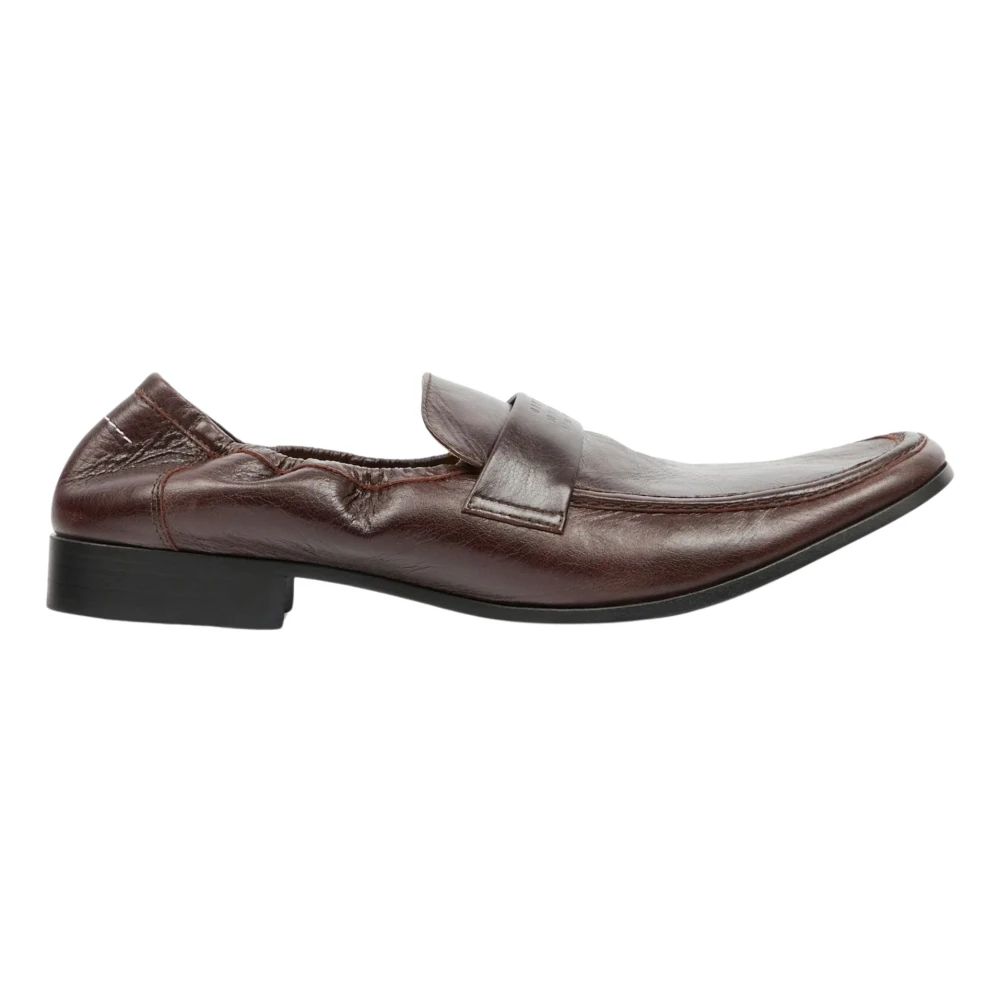 Mm6 Maison Margiela Men's Brown Penny Strap Loafer - Loafers - 11 Uk - Shoes