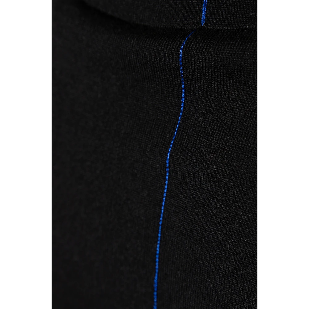 Burberry Wollen Polo Black Heren