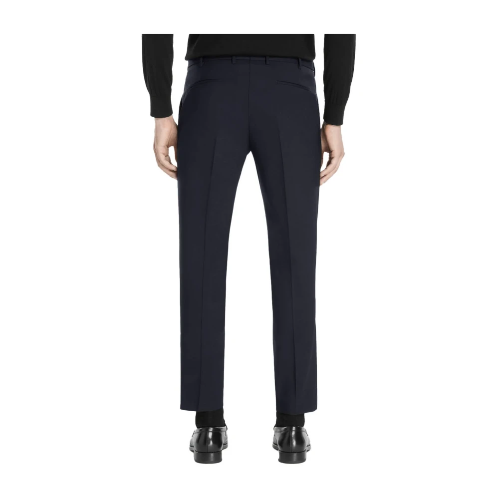 PT Torino Elegante Wol Skinny Enkellange Broek Blue Heren