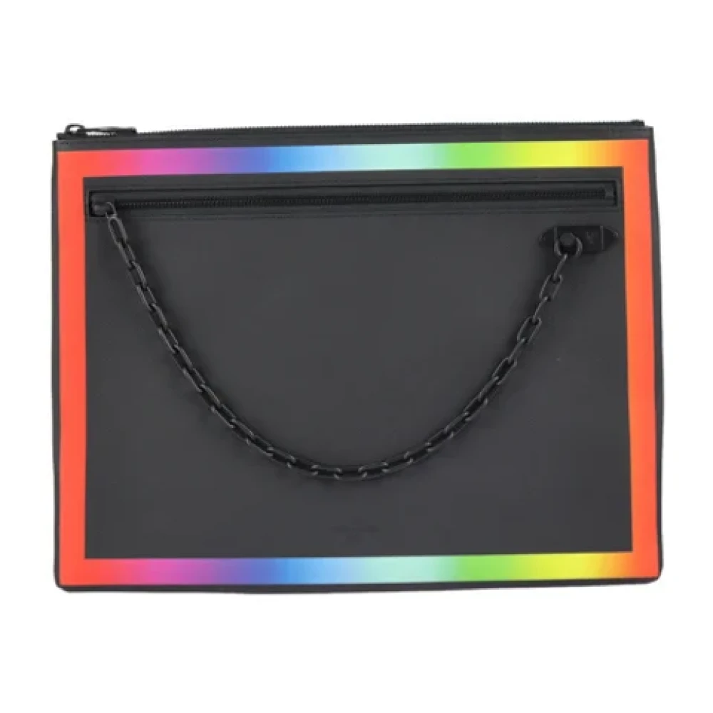 Louis Vuitton Vintage Pre-owned Leather clutches Black Dames