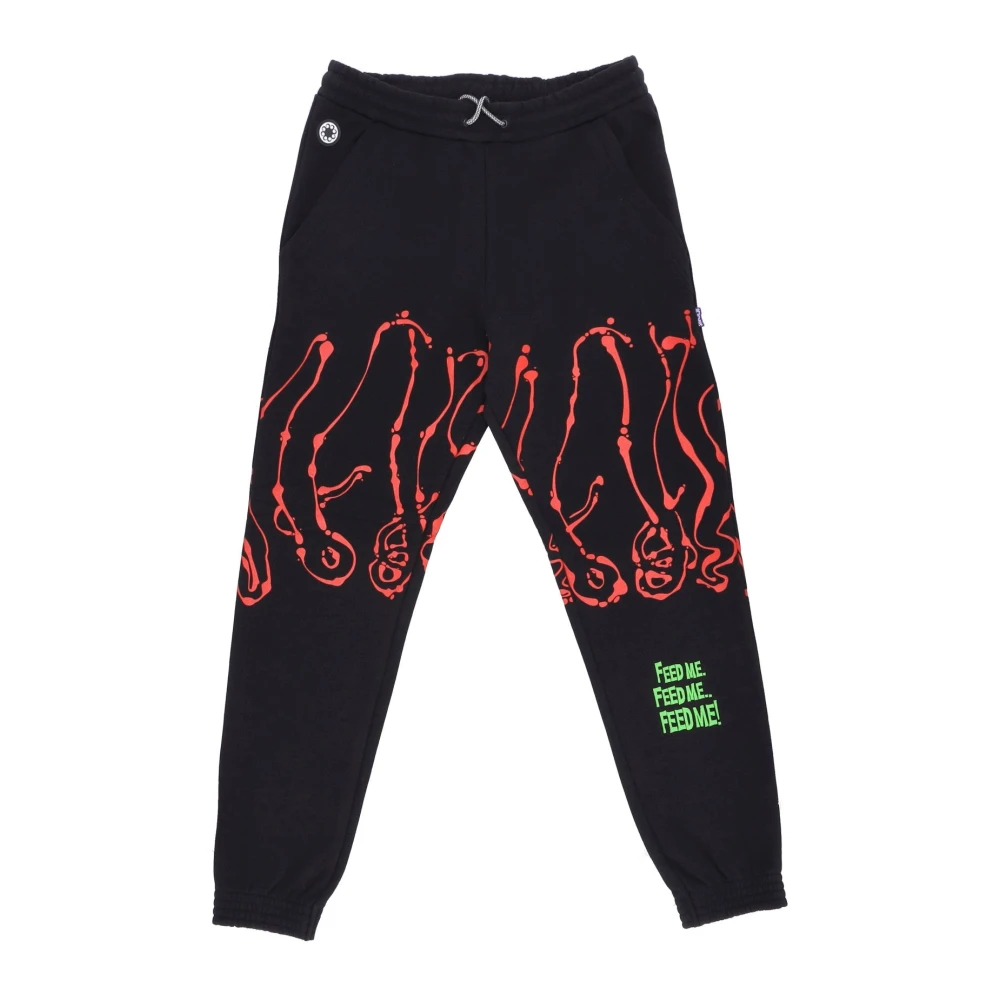 Octopus Zwarte Dripper Sweatpant Black Heren