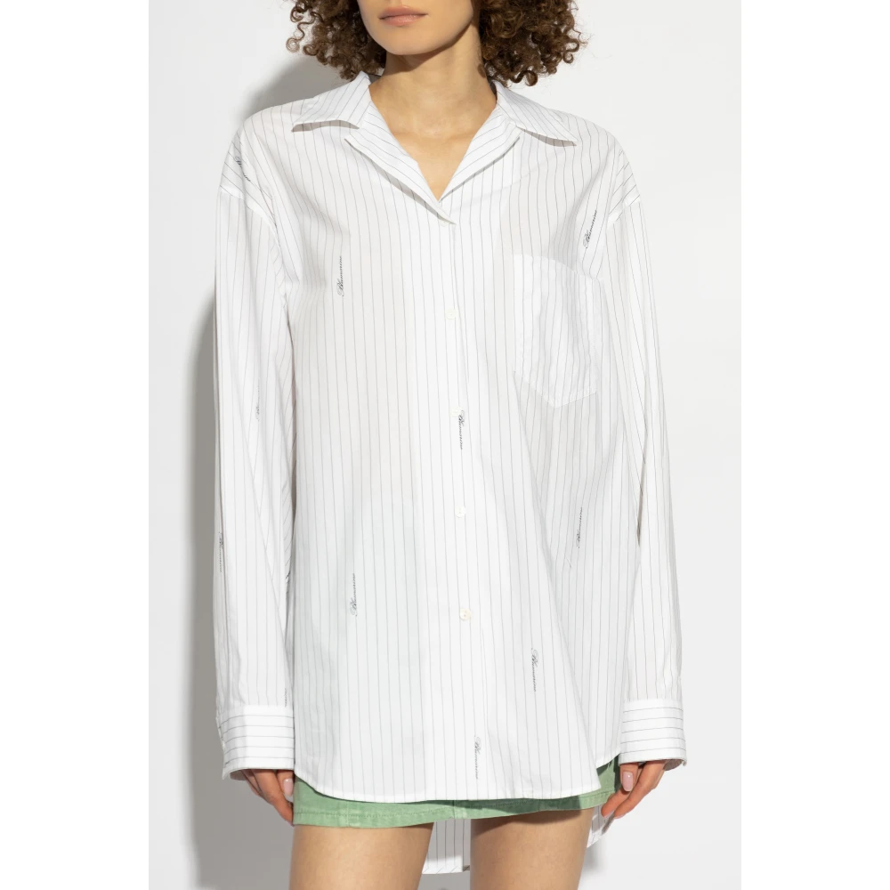 Blumarine Shirt met logo White Dames