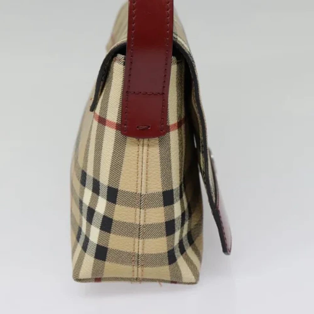 Burberry Vintage Pre-owned Leather handbags Beige Dames