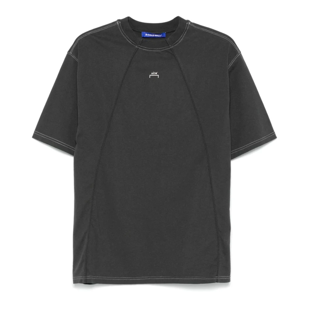 A-Cold-Wall Zwarte Jersey T-shirt met Logo Print Black Heren