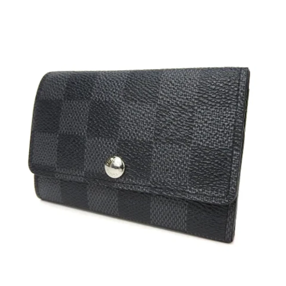 Louis Vuitton Vintage Pre-owned Canvas key-holders Black Dames