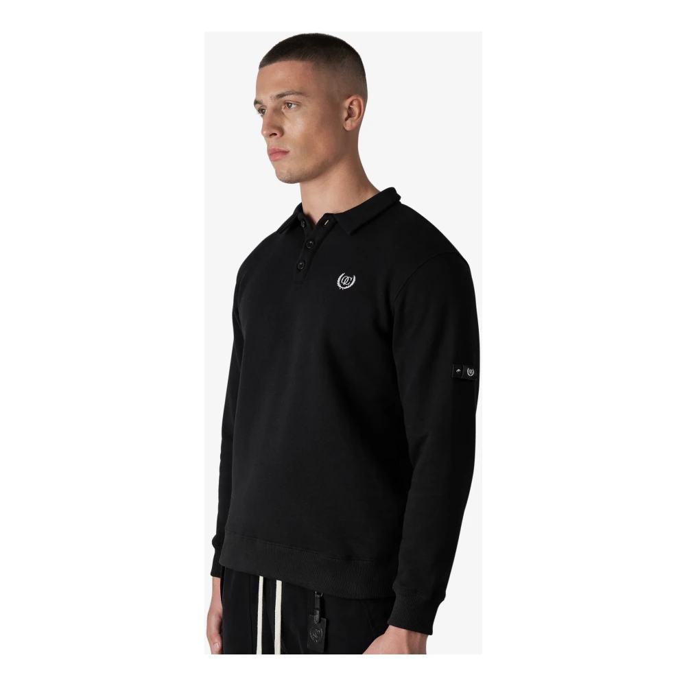 Quotrell Klassieke Herentrui Zwart Black Heren